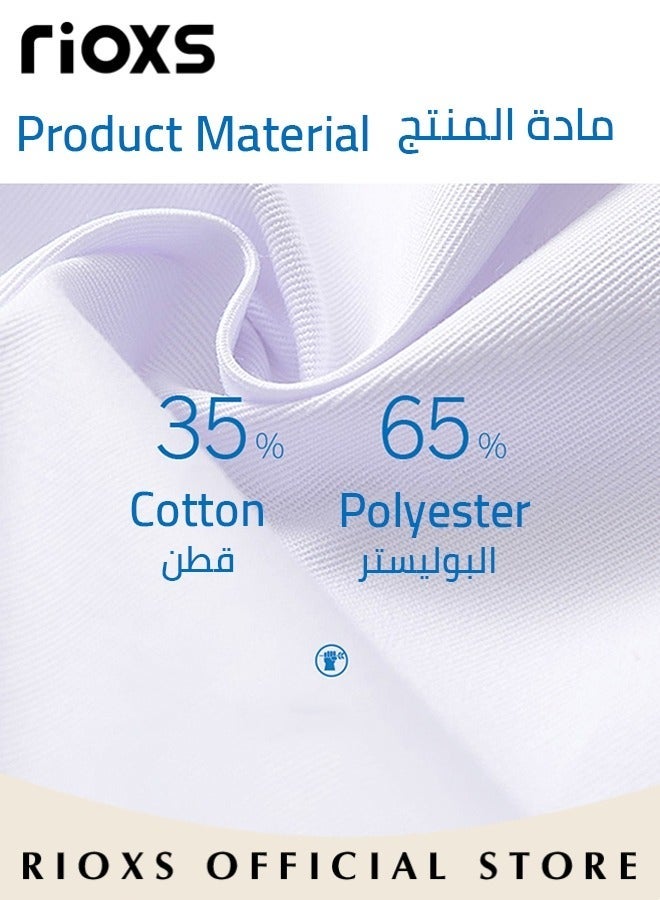 RIOXS Women's White Lab Coat, Summer Lightweight Short-Sleeve White Lab Coat for Medical Professionals, Dental Lab Coat for Dental Care, Comfortable Professional Wear - Image 5